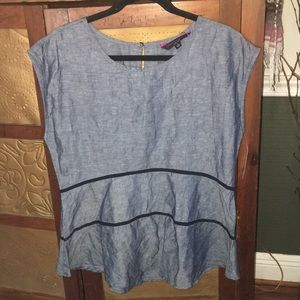 Catherine Malandrino Indigo Blouse